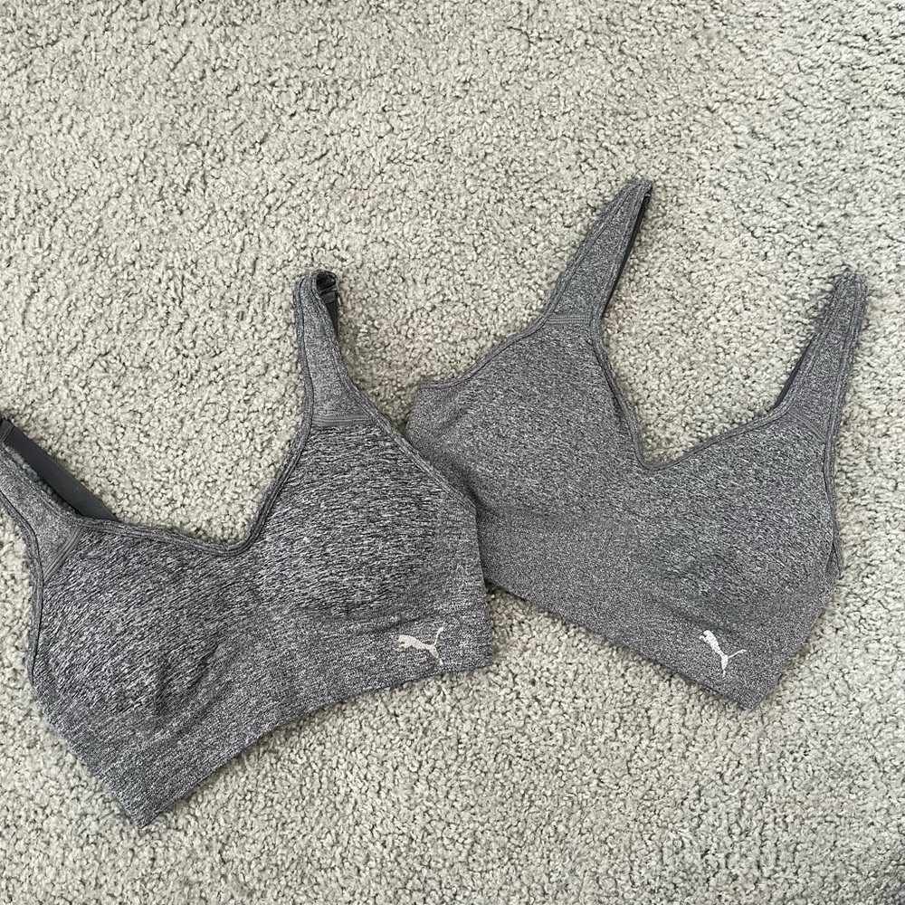 Puma Women's Gray Sports Bra Bundle
